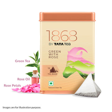 Green with Rose Tea Bags